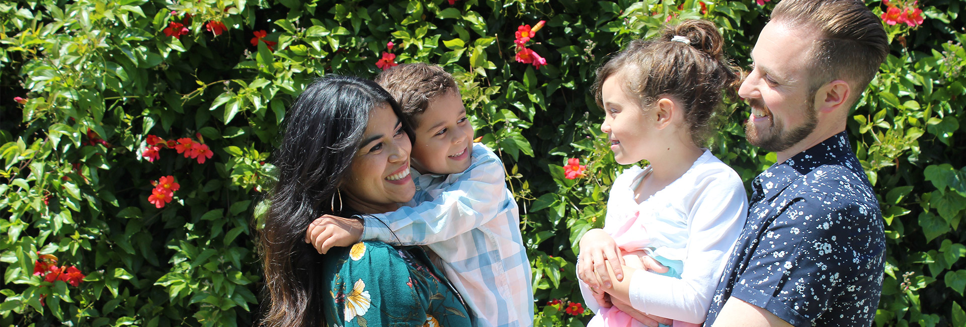 Family smiling at Ventura Church