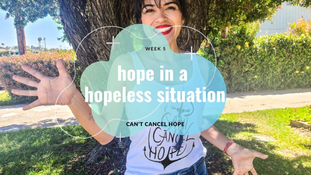 Girl in Ventura wearing anchor tank top for Hope series